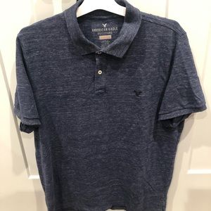 American Eagle Core Flex navy blue polo